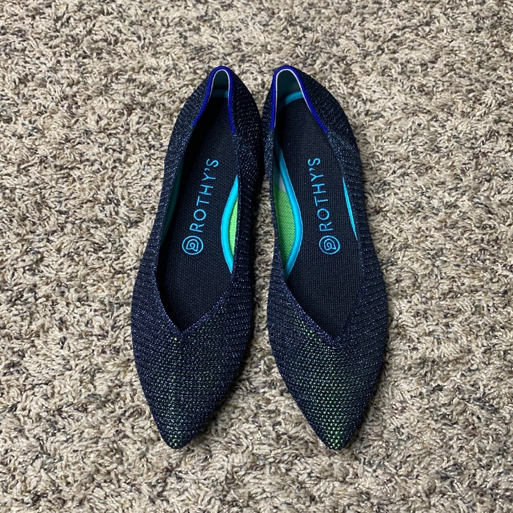 Retired Rothy’s Metallic Lattice Stitch Points